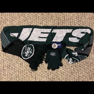 NY Jets Glove and Scarf set